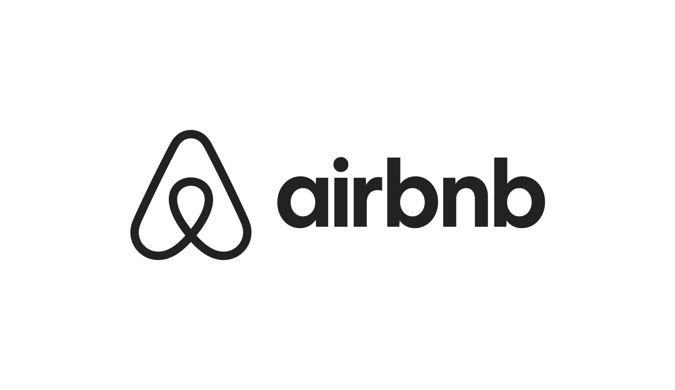 an air bnb logo on a white background