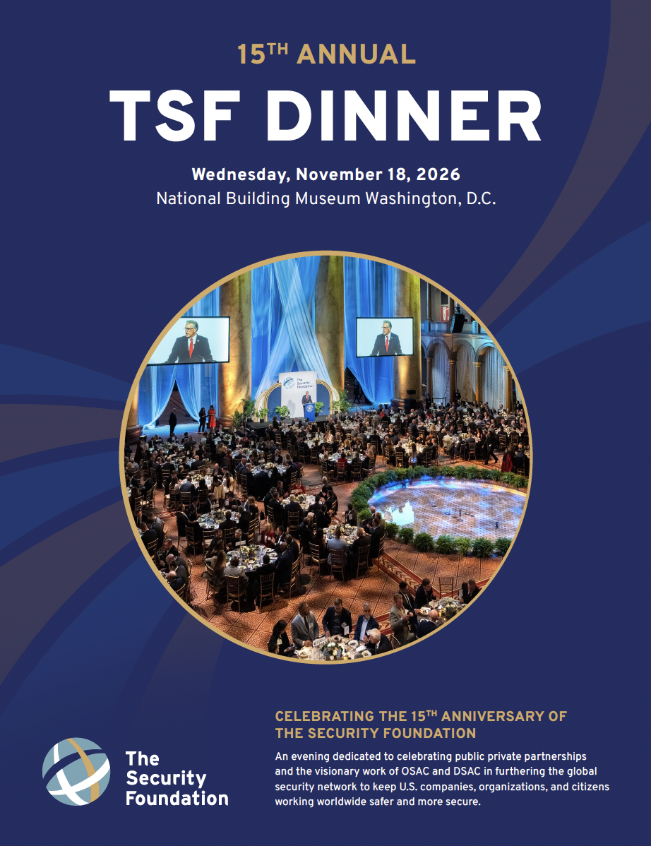 TSF Dinner | The Security Foundation | D.C.